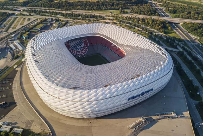 Vista aérea del Allianz Arena
